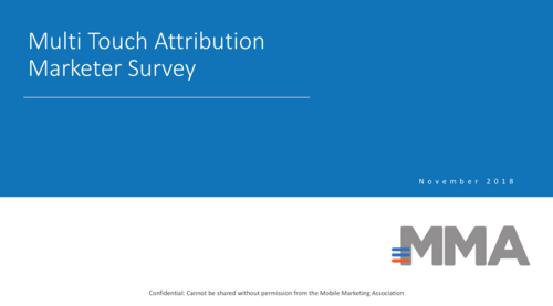 Multi Touch Attribution Marketer Survey (November 2018)
